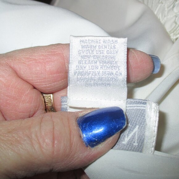 Shirt: “Jordan Woman” Sz:24W, Button Down, Round Collar, Long Sleeve, Off White - Picture 5 of 12